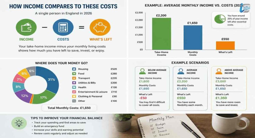 How Income Compares to These Costs
