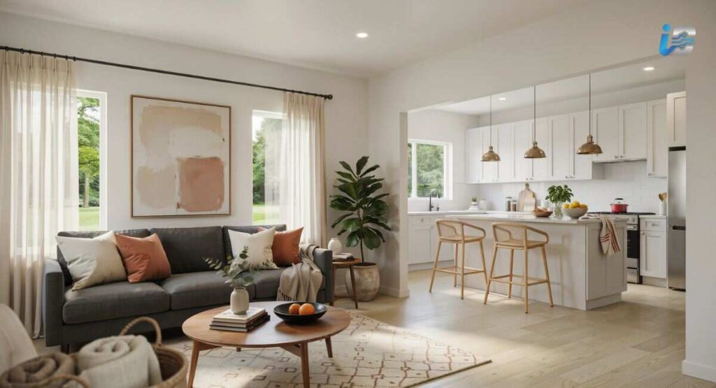 Living Room and Kitchen Staging Tips