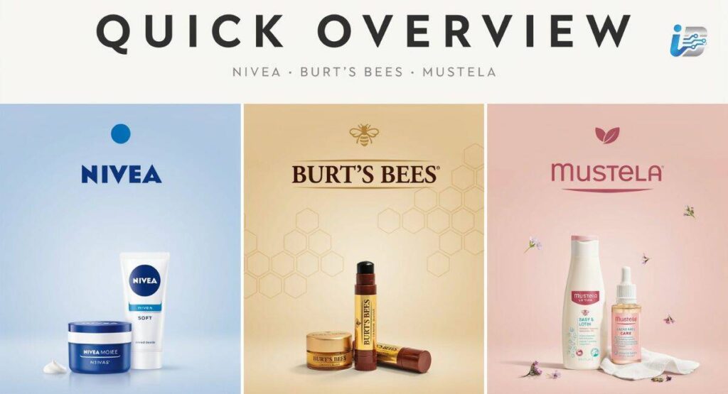 Quick Overview of Nivea, Burt’s Bees, and Mustela